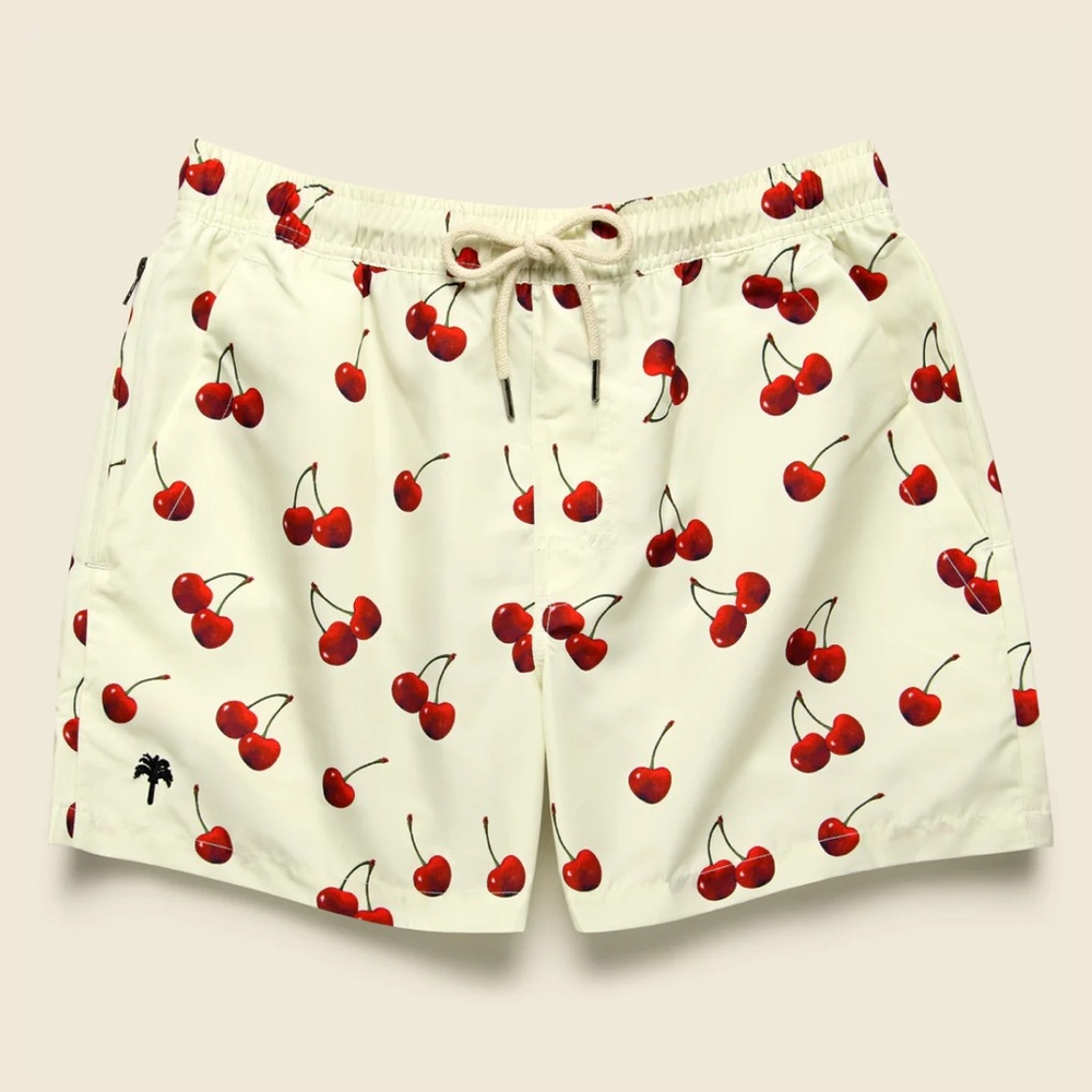 OAS Men’s Cherry Print Swim Trunks Size XXL